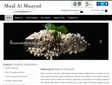 Tablet Screenshot of mjmdsilicasand.com